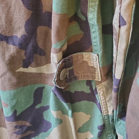US Army Hot Weather Woodland Camo Combat Size M Regular Coat - Picture 3 of 8